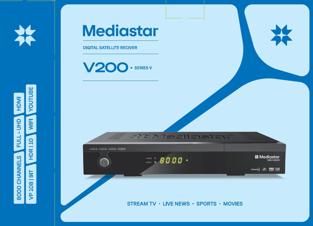 گیرنده دیجیتال مدیا استار مدل V200 با کیفیت Full HD