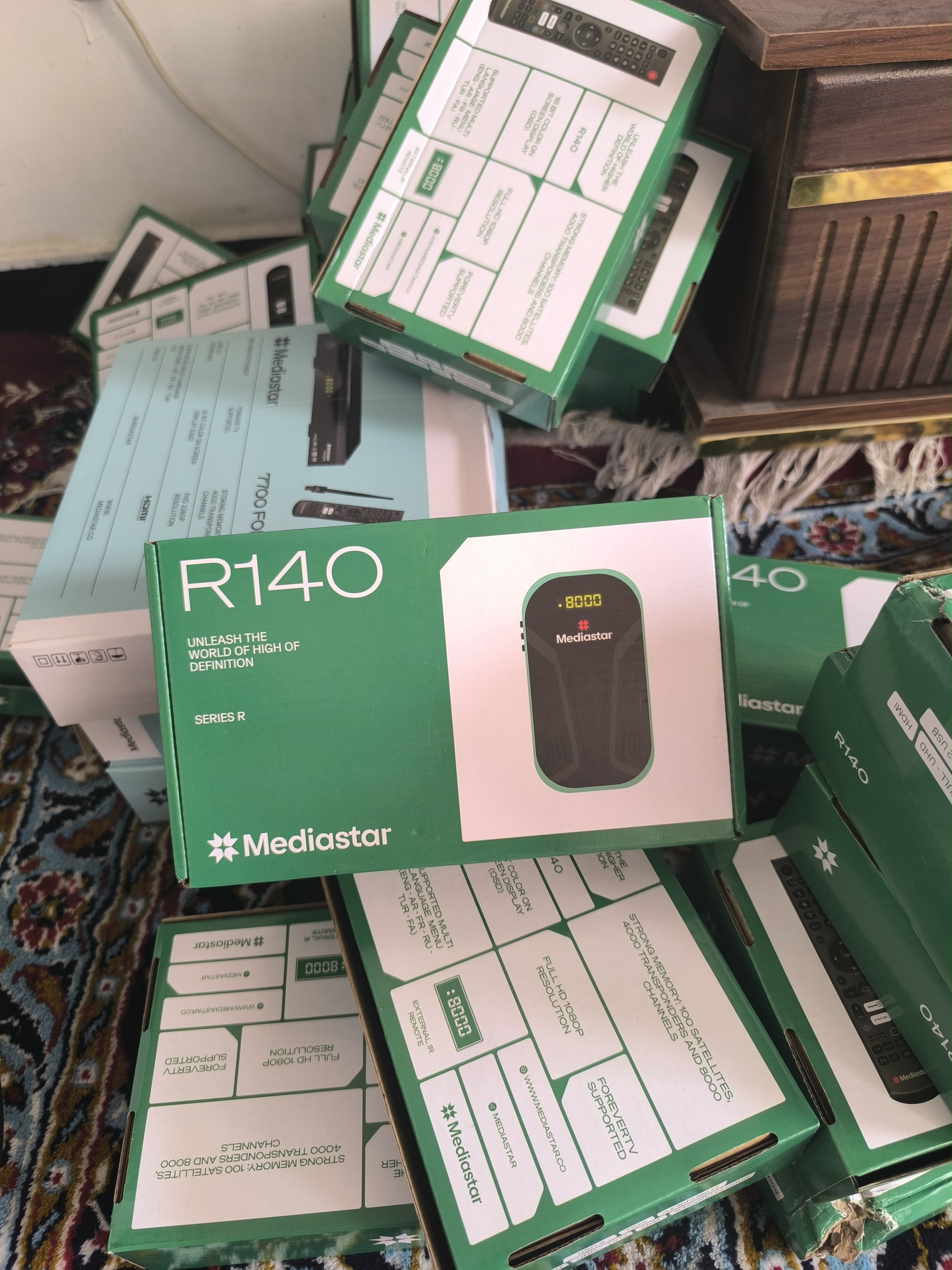 گیرنده دیجیتال مدیا استار مدل R140 ورژن ۲ با ریموت کنترل جدید